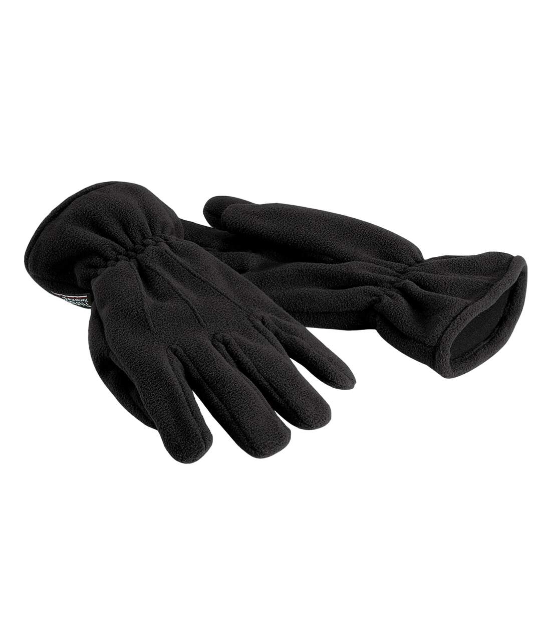 Unisex adult suprafleece thinsulate gloves black Beechfield-1