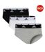 Lot De 3  Maillots De Bain 2 Pièces Motif/style Logo Femme Noir Blanc Gris Adidas-2