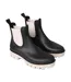 Womens/ladies Leah Ankle Length Wellington Boots Black Animal-1