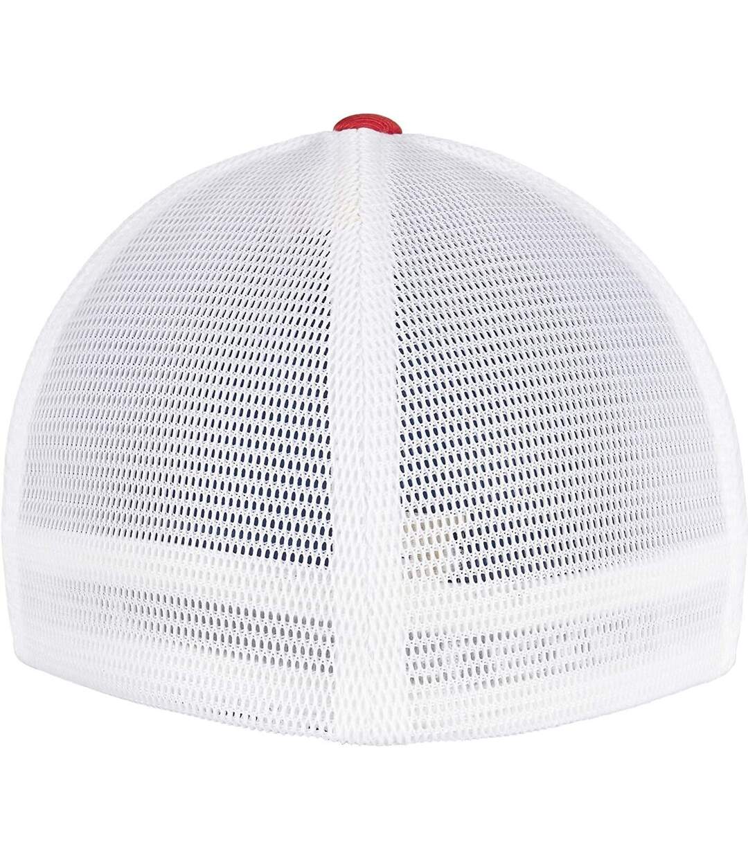 Casquette omnimesh adulte rouge / blanc Flexfit-2