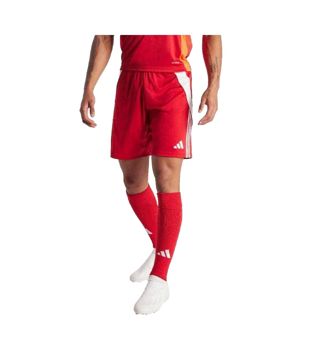 Short Tiro Homme Rouge Adidas-3