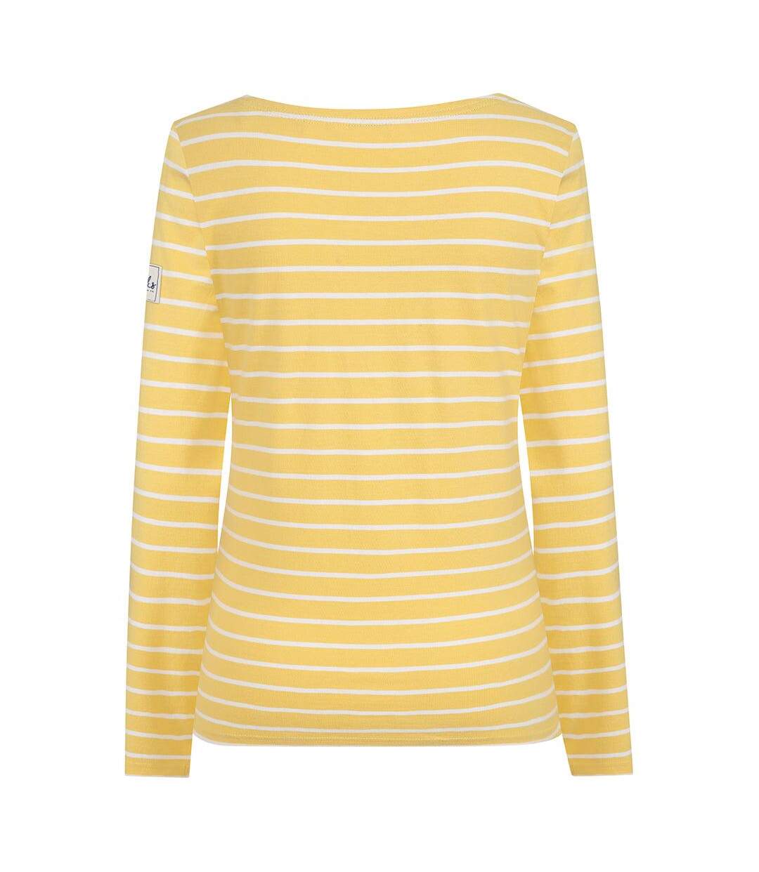 Womens/ladies Breton Long-sleeved Top Lemon Lazy Jacks-2