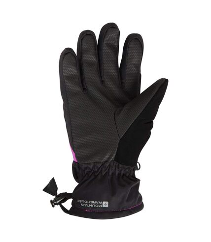 Womens/ladies extreme waterproof ski gloves purple Mountain Warehouse