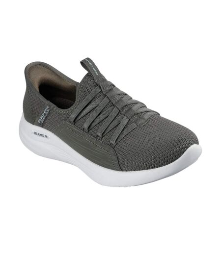 Womens/ladies Sport Ballet Chic Relaxed Fit Trainers Olive Skechers