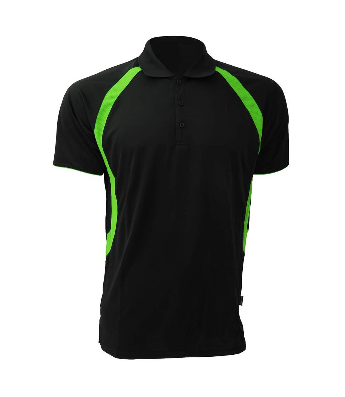 Gamegear® Mens Cooltex® Riviera Polo Shirt / Mens Sportswear (Black/Flourescent Lime) - UTBC434