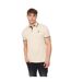 Mens Mackerby Polo Shirt Off White Crosshatch-2