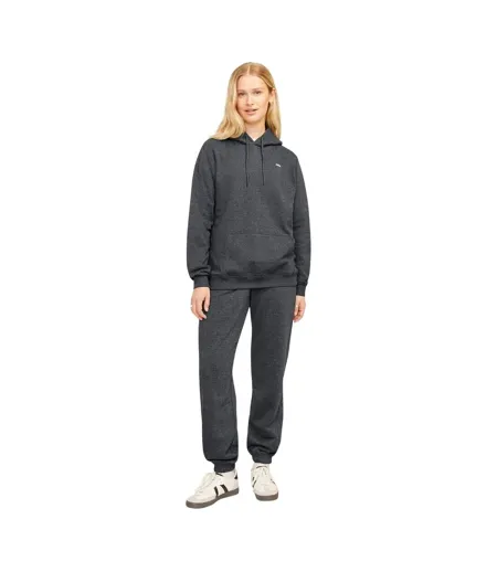 Sweat À Capuche Femme Gris Foncé Chiné JJXX
