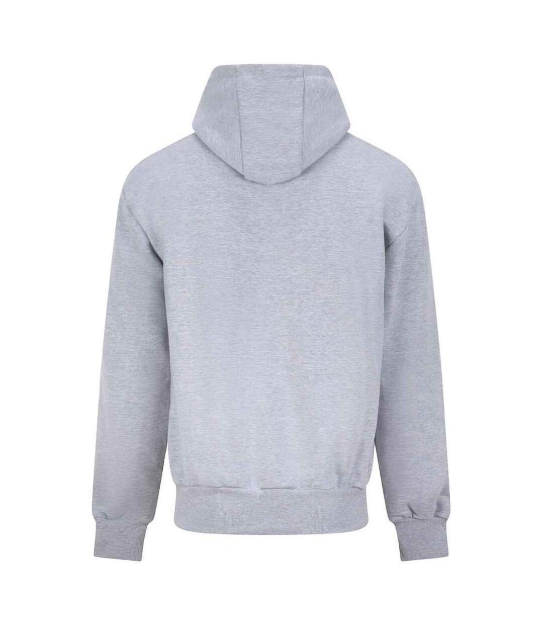 Veste à capuche signature adulte gris chiné Awdis