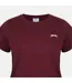 T-shirt Motif/style Uni Femme Bordeaux Slazenger-4