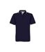 B&C Mens Safran Sport Plain Short Sleeve Polo Shirt (Navy/White) - UTRW3513