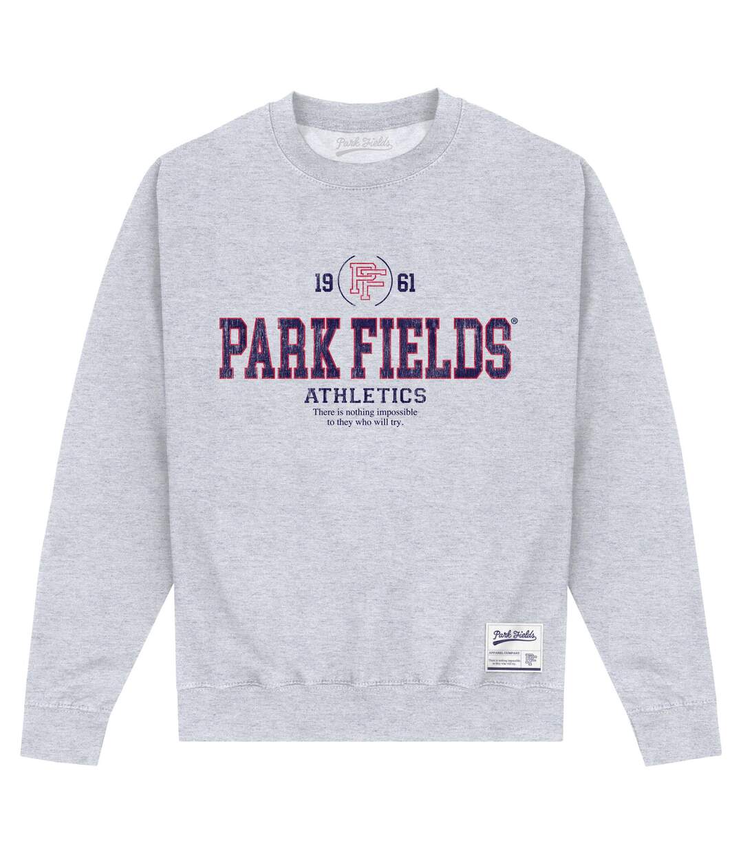 Sweat try adulte gris chiné Park Fields