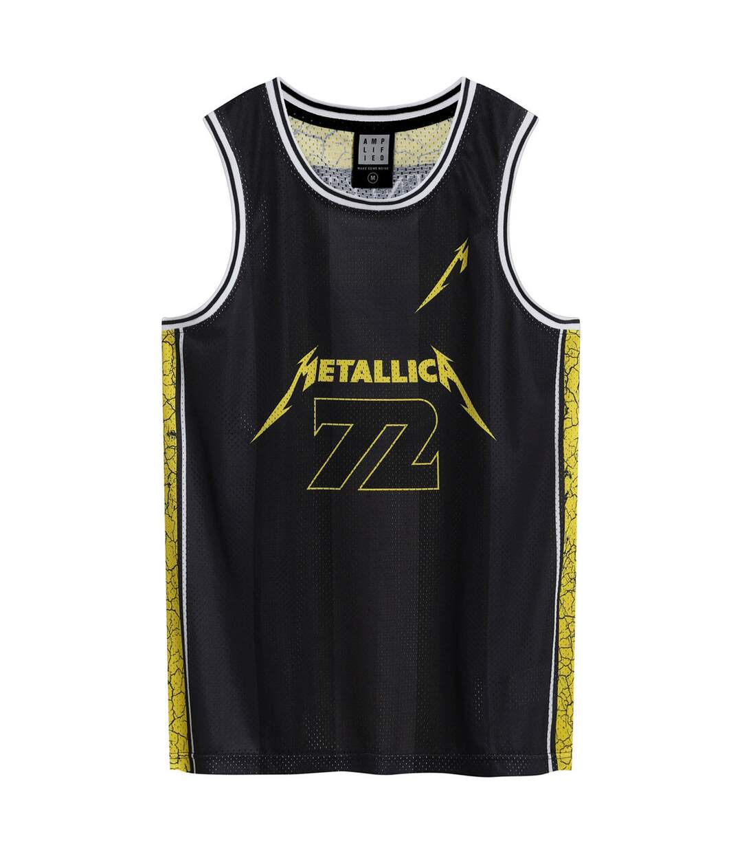 Maillot De Basket Seventy Two Homme Noir Jaune Amplified-1