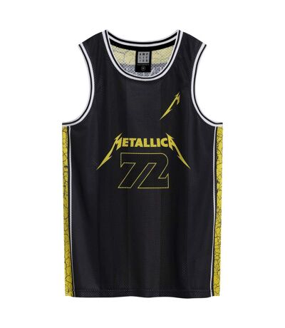 Maillot De Basket Seventy Two Homme Noir Jaune Amplified