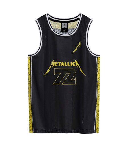 Maillot De Basket Seventy Two Homme Noir Jaune Amplified