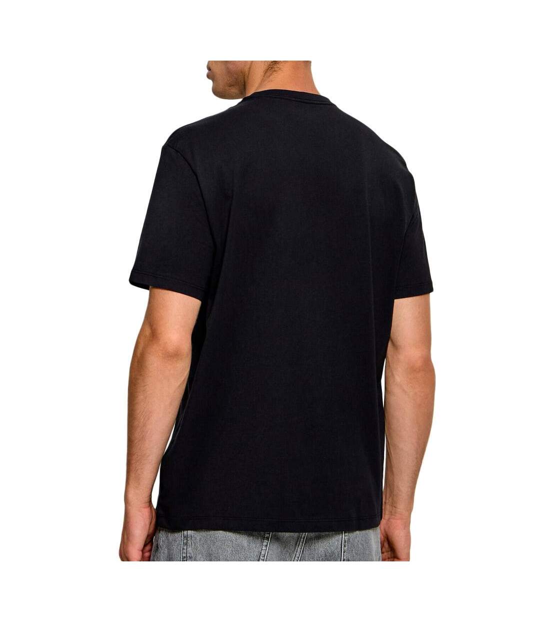 T-Shirt noir homme calvin klein jeans ss 30s eu crest-2