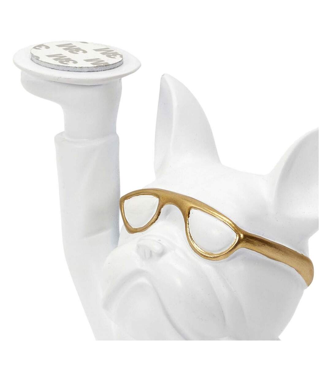 Vide poche déco bouledogue serveur Noir et doré-3
