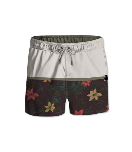 Short de bain court homme avec filet intérieur Palmiers Freegun