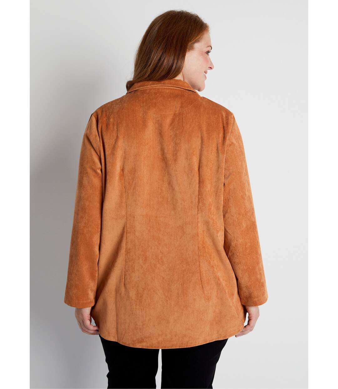 Veste surchemise velours milleraies col tailleur-2