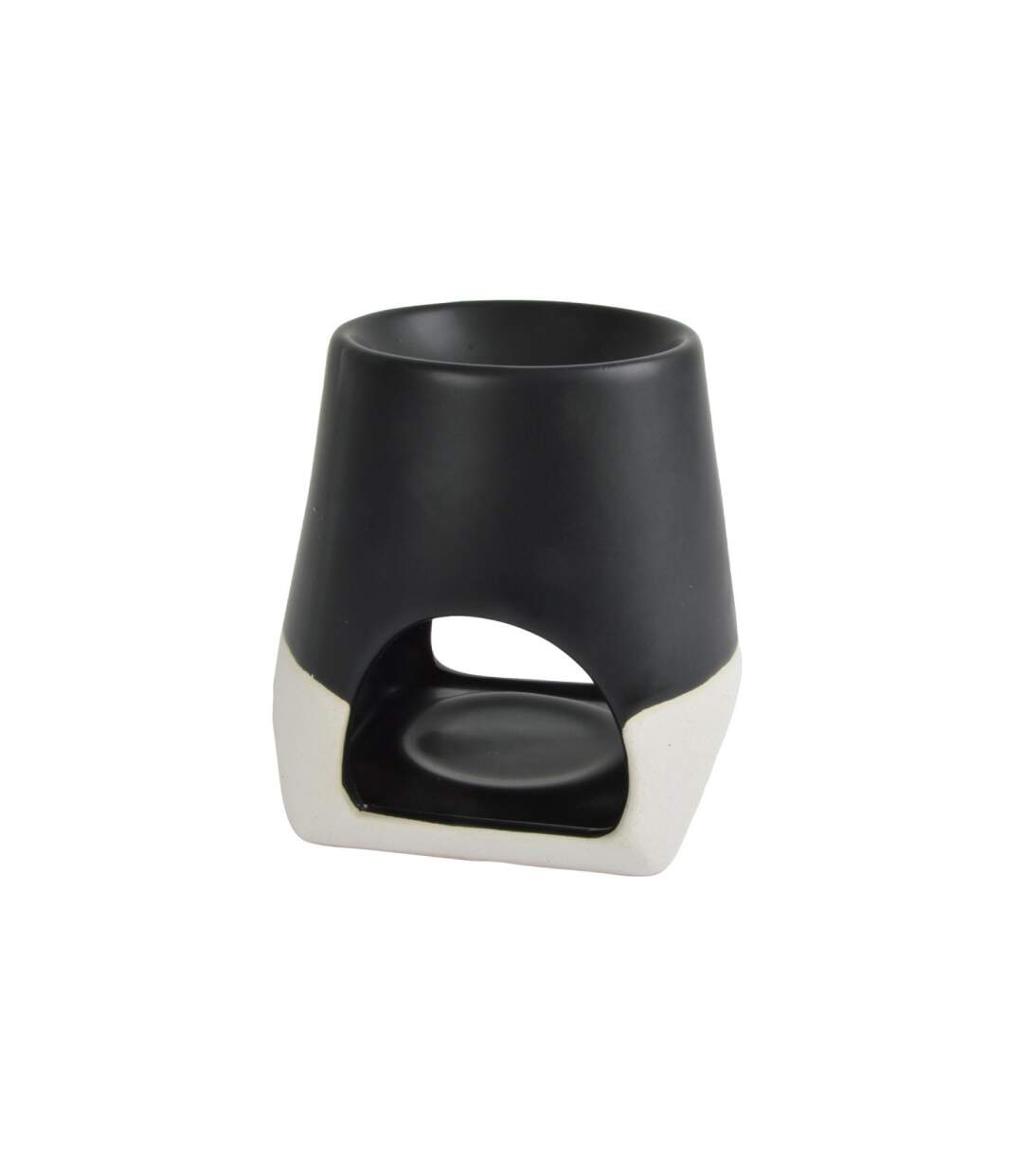 Brûle Parfum en Céramique Irène 10cm Noir-1
