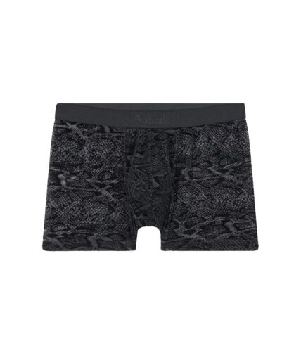 AUBADEMEN Boxer Homme Microfibre BLPY Noir