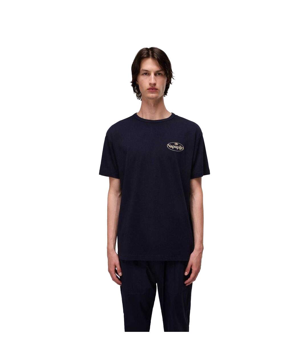T-shirt Motif/style Graphique Homme Bleu Marine Napapijri-4