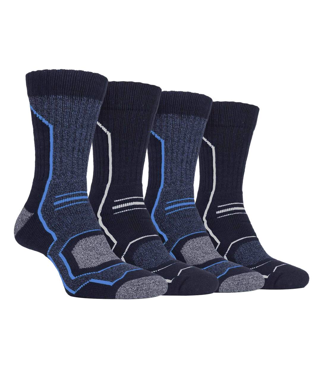 4 Paires Chaussettes de Randonnée Homme Rembourré