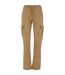 Womens/ladies Twill High Waist Cargo Trousers Union Beige Urban Classics-1