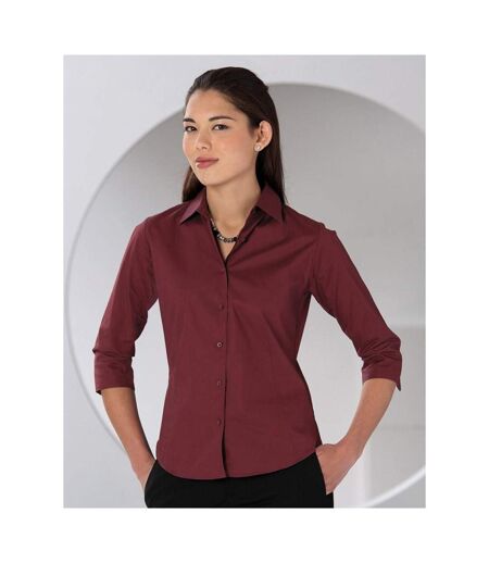 Collection Chemisier À Manches 3/4 Femme Bordeaux Russell