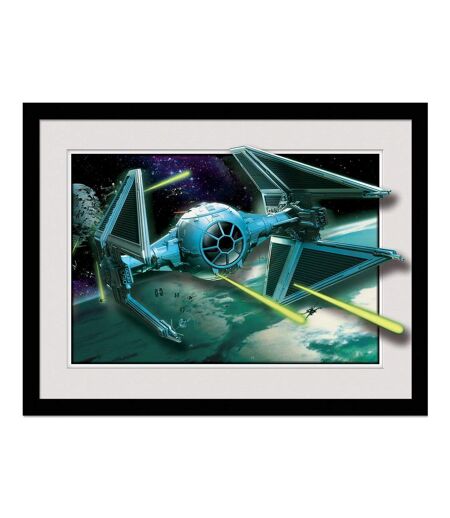 Star Wars - Poster encadré BREAKOUT (Bleu / Noir / Blanc) (45 cm x 35 cm) - UTPM8698