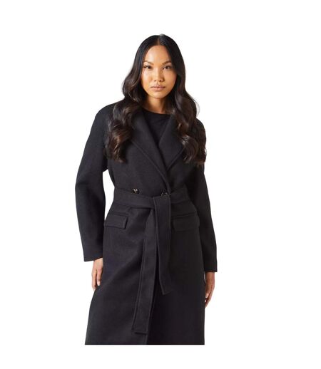 Manteau croisé femme noir Principles