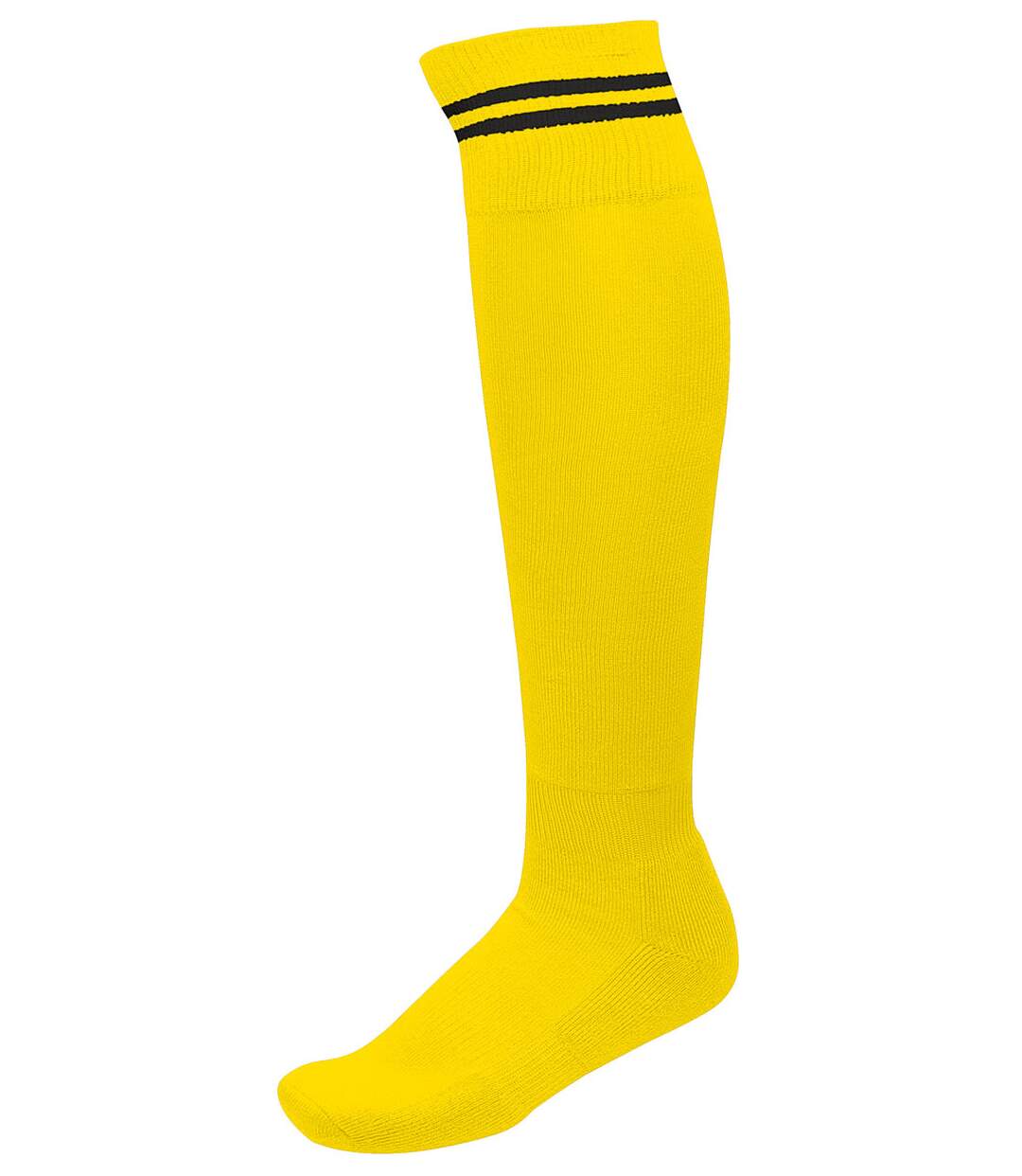 chaussettes sport - PA015 - jaune rayure noir-1