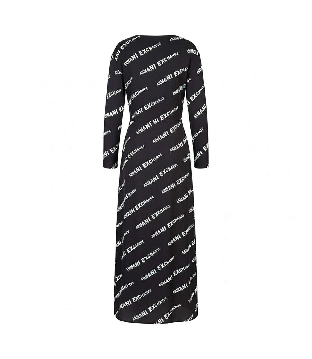 Womens/ladies Logo Dress Black Armani Exchange-2