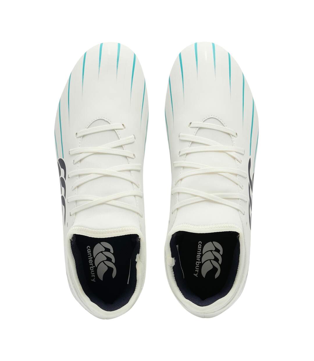 Unisex Adult Speed Falcon 2.0 Team Soft Ground Rugby Boots White Green Canterbury-4