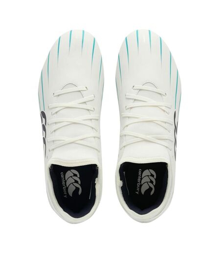 Unisex Adult Speed Falcon 2.0 Team Soft Ground Rugby Boots White Green Canterbury