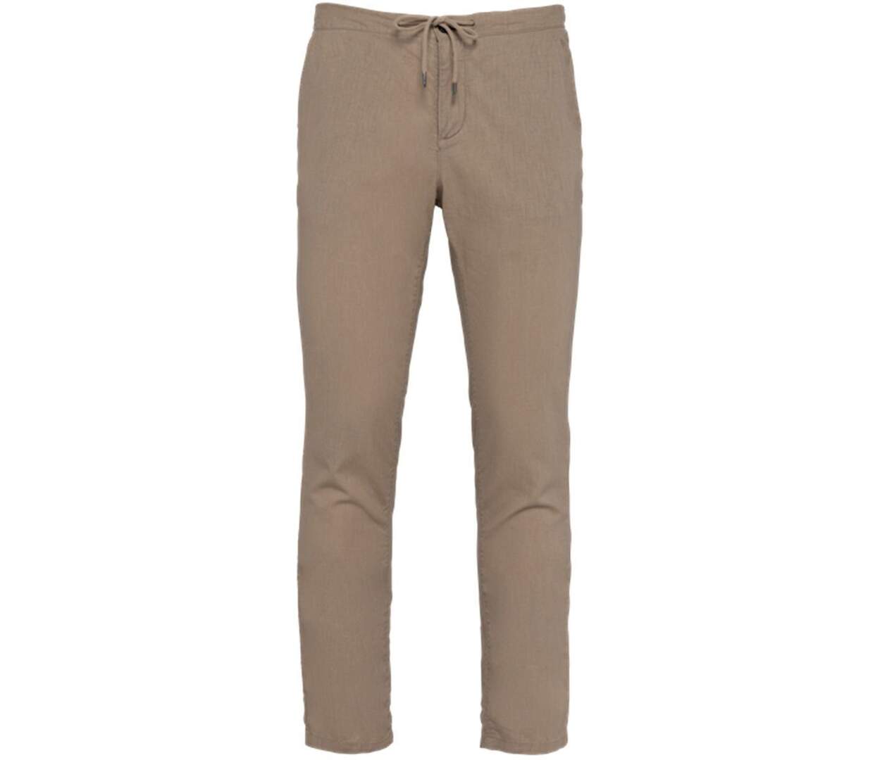 Pantalon ecoresponsable en lin et coton bio - Homme - PATS708 - beige wet sand-1