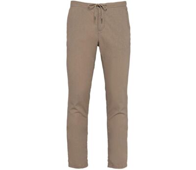 Pantalon ecoresponsable en lin et coton bio - Homme - PATS708 - beige wet sand