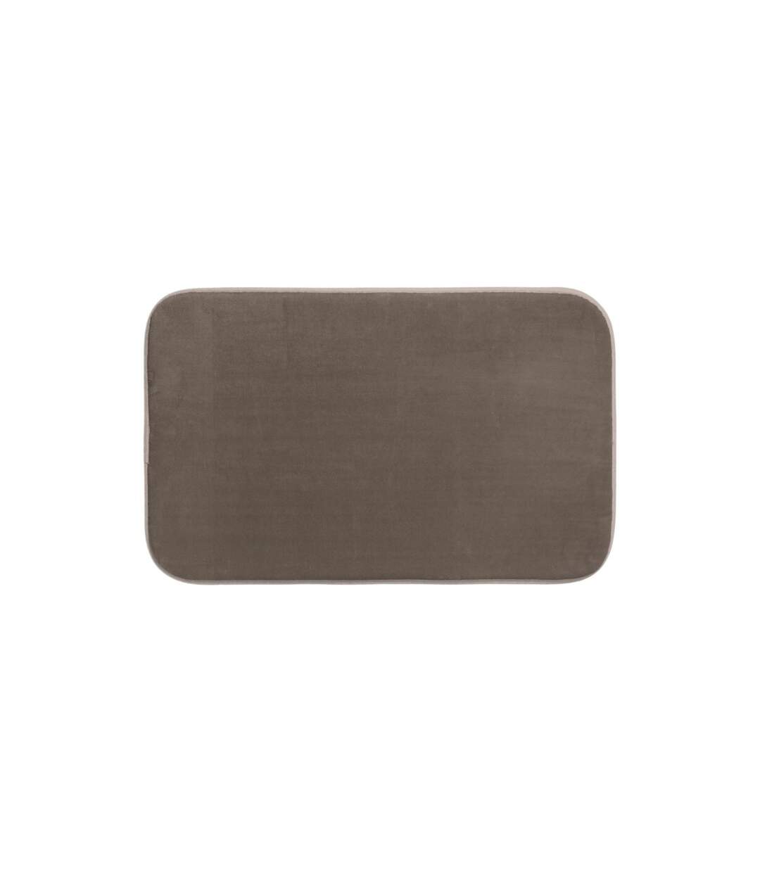 Tapis Salle de Bain Mémoire de Forme 50x80cm Taupe-1