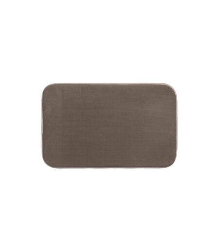 Tapis Salle de Bain Mémoire de Forme 50x80cm Taupe