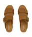 Womens/ladies Diana Leather Mule Sandals Brown Sugar Toms-3