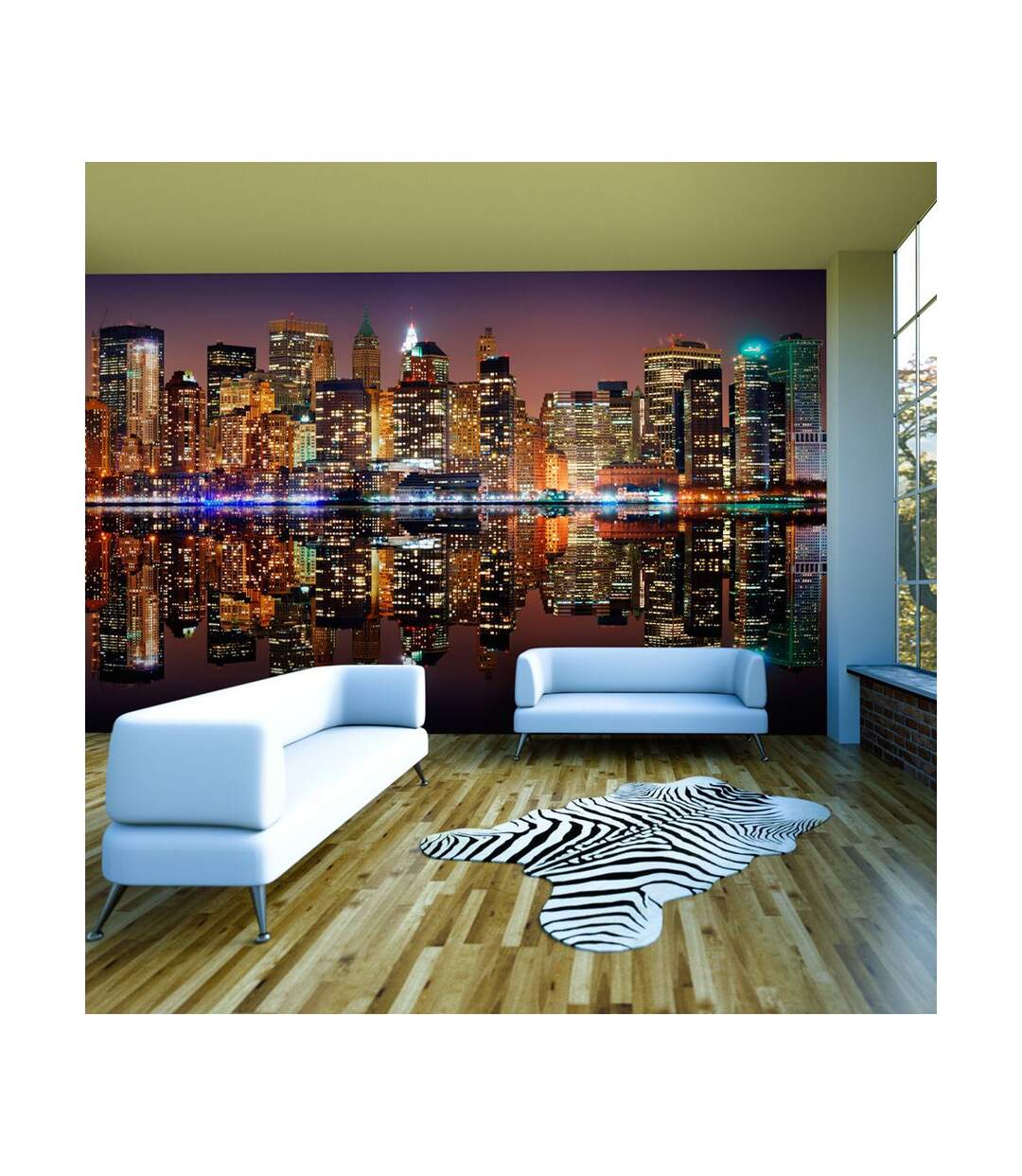 Papier Peint XXL Gold Reflections NYC 270x550cm-1