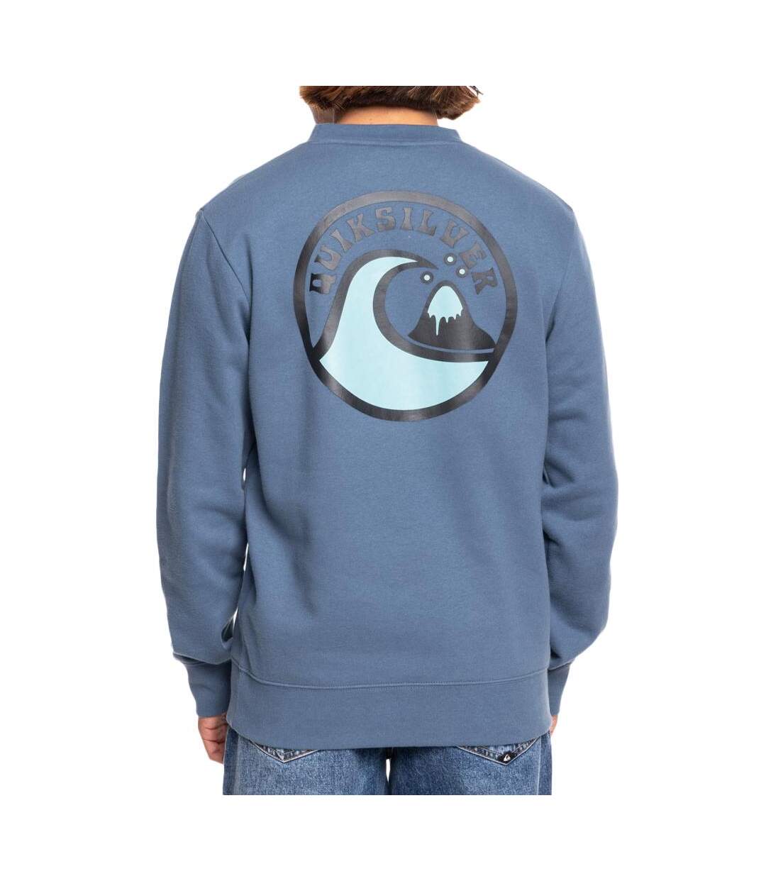 Sweat bleu homme quiksilver crew injection - s-2
