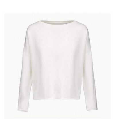 Kariban Womens/Ladies Oversized Sweatshirt (Off White) - UTRW9431