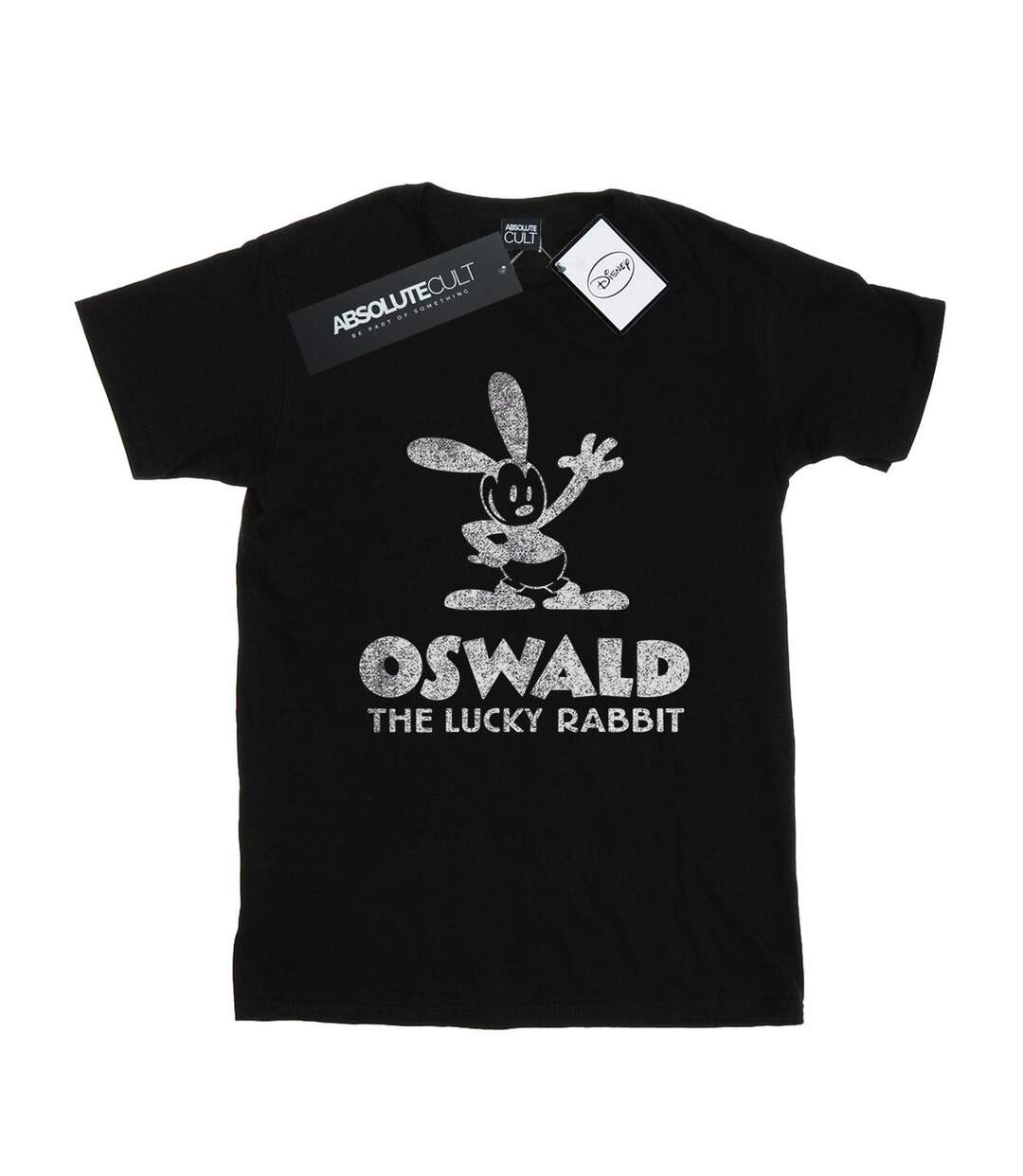 Disney - T-shirt OSWALD LOGO - Femme (Noir) - UTBI17410-1