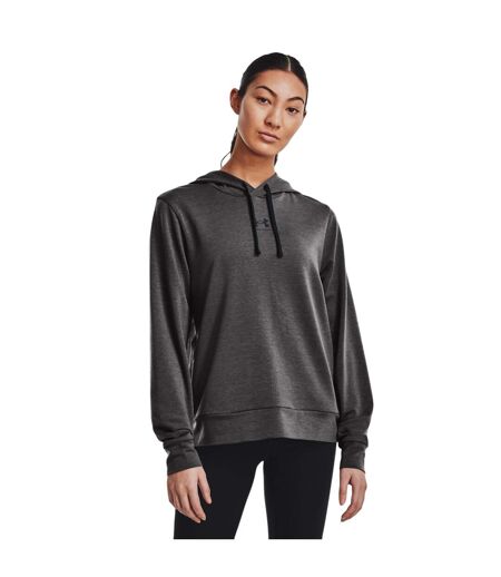 Sweat À Capuche Rival Terry Femme Graphite Under Armour