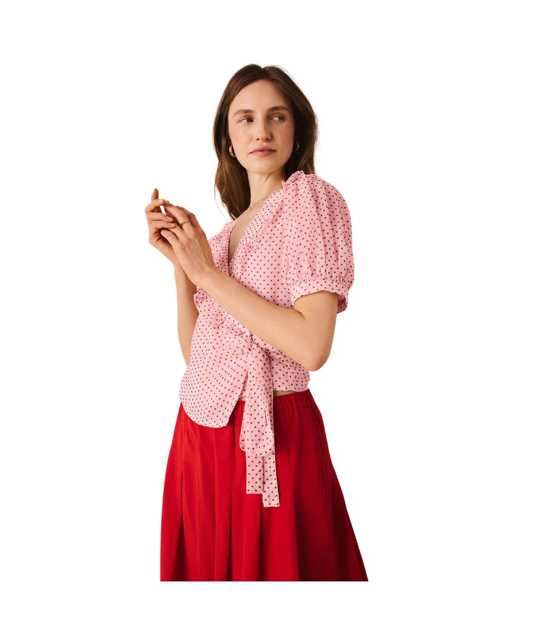Blouse Motif/style À Pois Femme Rose Cath Kidston-4