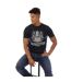 T-shirt Motif/style Logo Bouclier Homme Noir Blanc Aquascutum-3