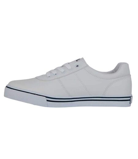 Womens/ladies Hanford Iii Leather Shoes White Navy Ralph Lauren