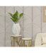 Vase Design en Relief Honduras 41cm Blanc-5