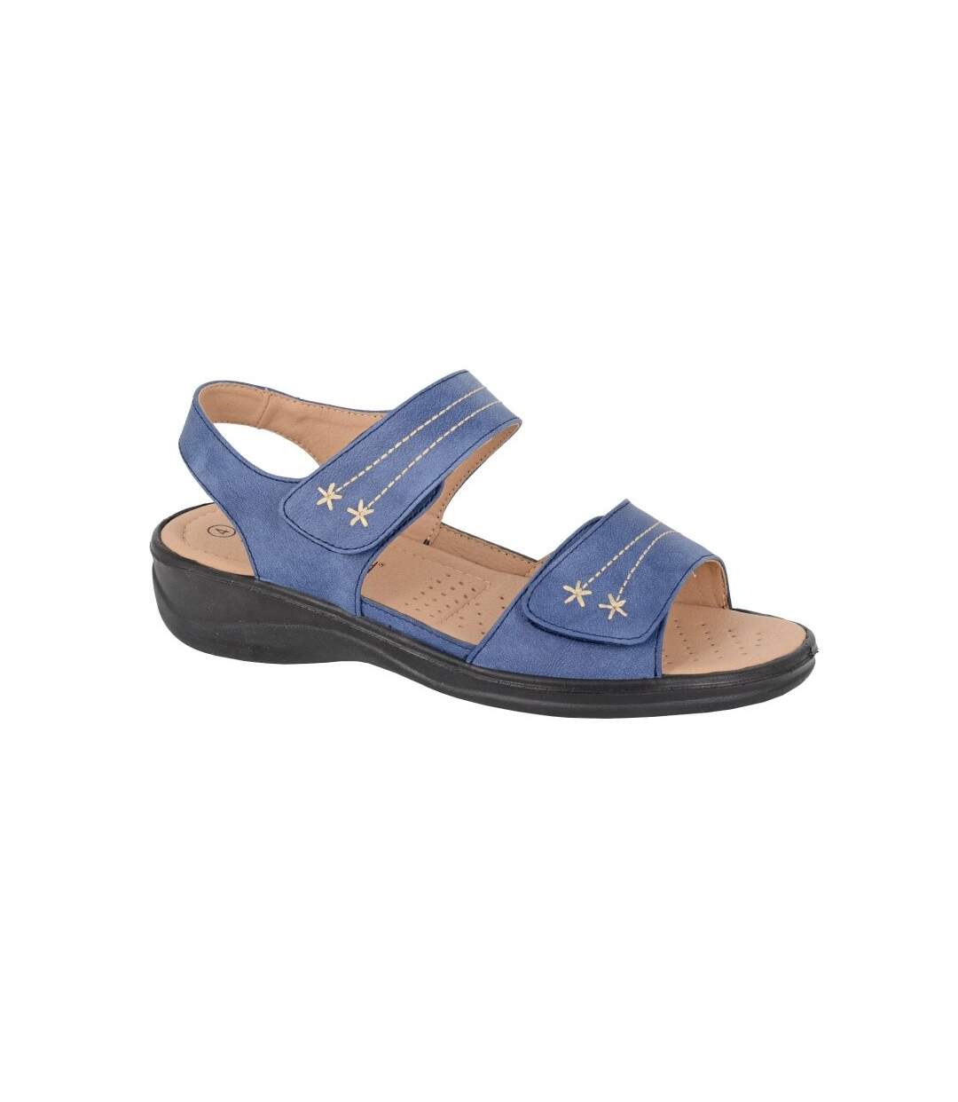 Sandales femme bleu marine Boulevard-1