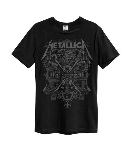 Unisex Adult Death Magnetic Metallica T-shirt Charcoal Amplified